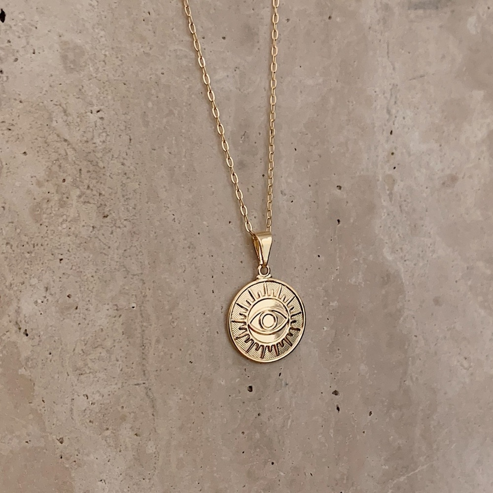 Evil Eye Necklace | 18k Gold Filled - Picture 2 of 5